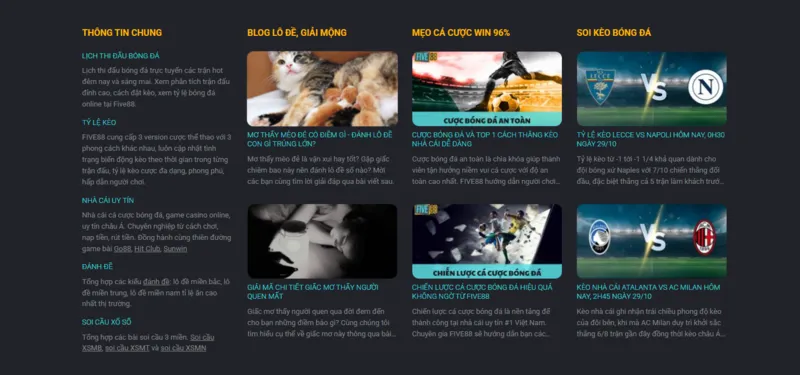 Mẹo cá cược hay từ five88